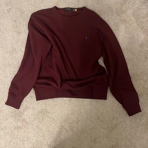 Ralph Lauren Polo Sweatshirt. Sz. L. Burgundy. NWOT.